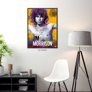 Jim Morrison Poster Music Wall Art Print (18X24)